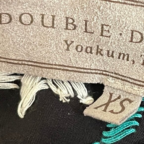 DOUBLE D RANCH Black Embroidered Poncho Top: NWOT! Fits Small-Large: Marked XS - Picture 3 of 7